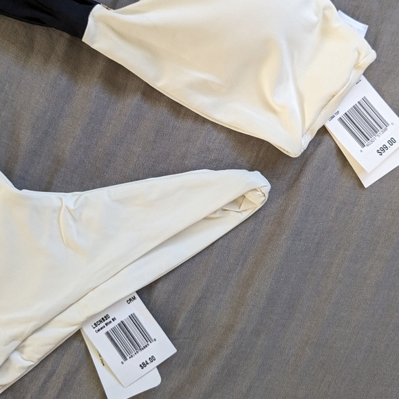 L*Space Luna Cabana Bikini Set Black Cream - Picture 5 of 11